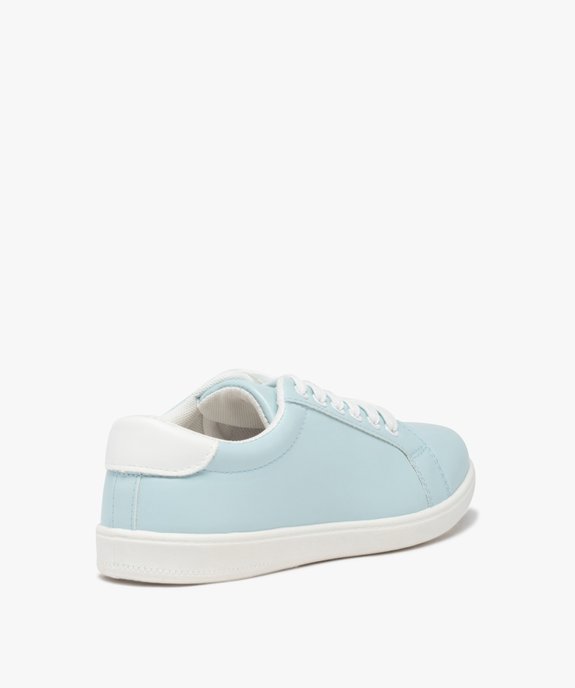 Tennis femme à lacets unies avec contrefort pailleté vue5 - FOLLOW ME - GEMO
