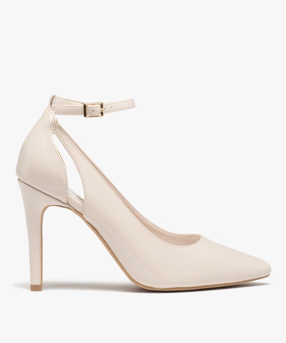 Escarpins femme vernis à talon aiguille et bout pointu vue1 - GEMO(URBAIN) - GEMO