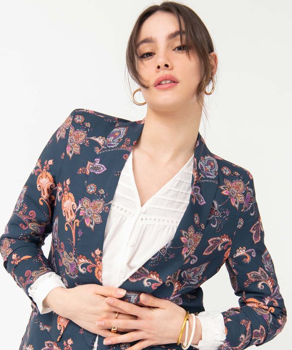 Veste à manches ¾ froncées femme vue2 - GEMO(FEMME PAP) - GEMO