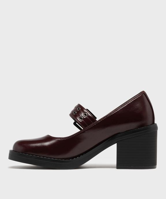 Chaussures à talon Mary Jane à semelle épaisse femme vue3 - 5 MILES - GEMO