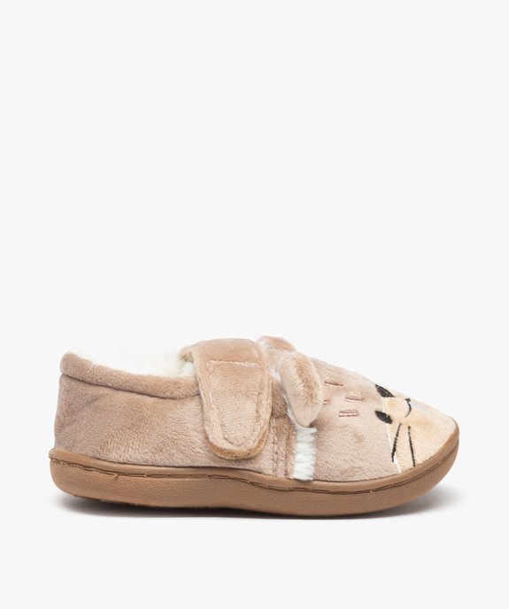 Chaussons garçon en forme de castor fermeture scratch vue2 - GEMO (ENFANT) - GEMO