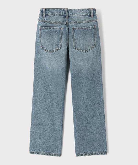 Jean loose avec taille ajustable fille vue3 - GEMO (JUNIOR) - GEMO