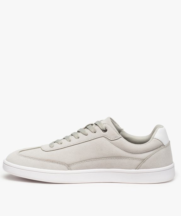 Baskets homme suédées à lacets style skateshoes vue3 - GEMO (SPORTSWR) - GEMO