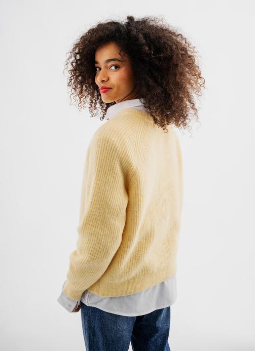 Gilet boutonné en maille femme vue3 - GEMO 4G FEMME - GEMO