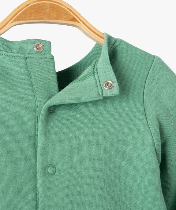 Pyjama bébé sans pieds en molleton vue4 - GEMO(BB COUCHE) - GEMO