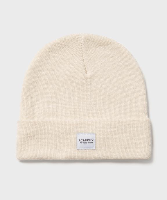 Bonnet uni en maille fine fille  vue1 - GEMO (JUNIOR) - GEMO