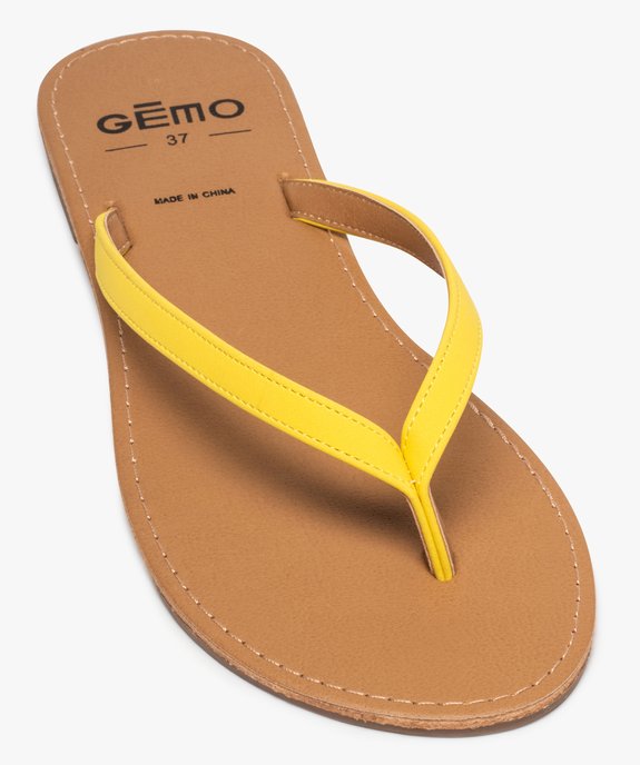 Tongs femme à petit talon plat et lanières fines - Valentina Baldano vue5 - VALENTINA BALDA - GEMO