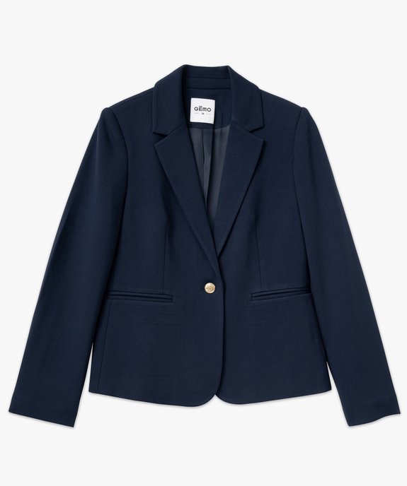 Veste de tailleur en maille extensible femme vue4 - GEMO(FEMME PAP) - GEMO
