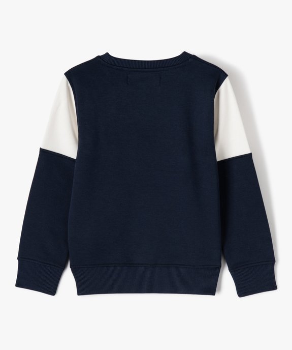 Sweat bicolore avec inscription XXL garçon - Camps United vue3 - CAMPS UNITED - GEMO