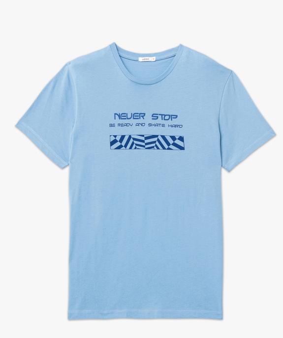 Tee-shirt à manches courtes à motif graphique homme vue4 - GEMO (HOMME) - GEMO