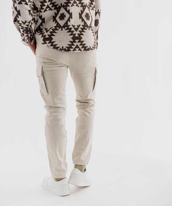 Pantalon cargo Regular coloris unique homme vue3 - GEMO (HOMME) - GEMO