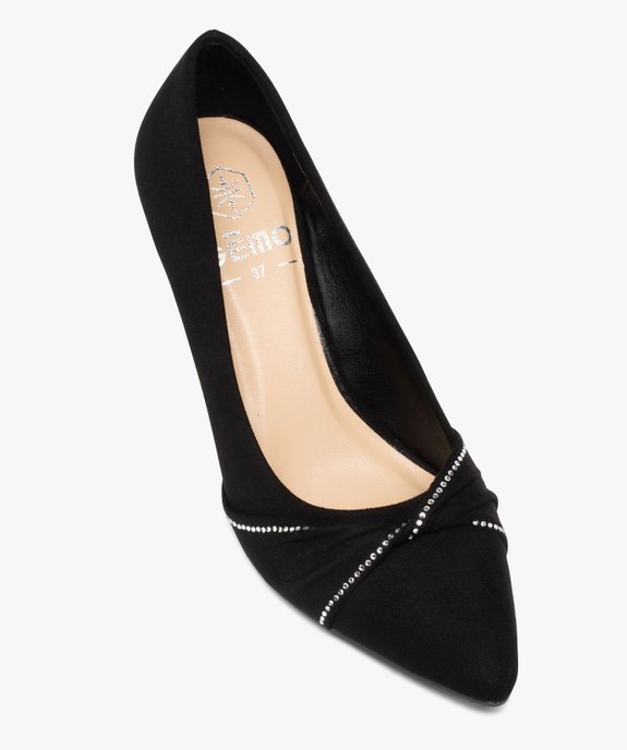 Escarpin femme avec strass sur le dessus vue5 - GEMO 4G FEMME - GEMO