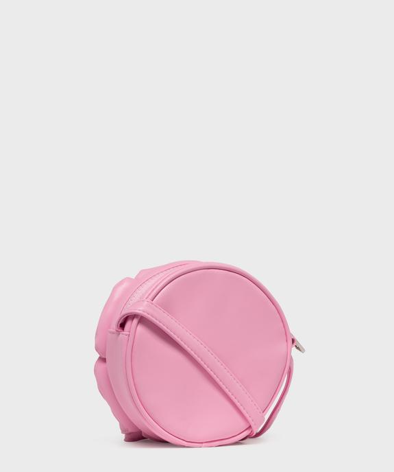 Sac à bandoulière de forme ronde avec fleur en relief fille vue2 - GEMO (ACCESS) - GEMO