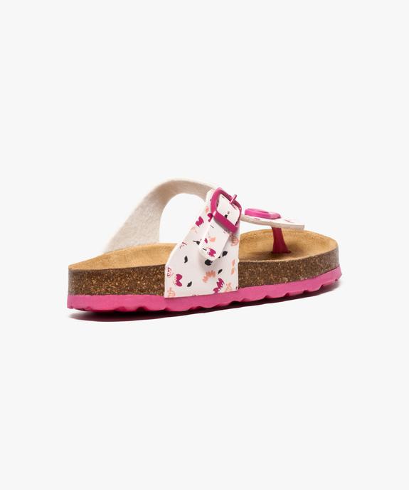 Sandales fille avec entredoigt et semelle anatomique vue4 - GEMO (ENFANT) - GEMO