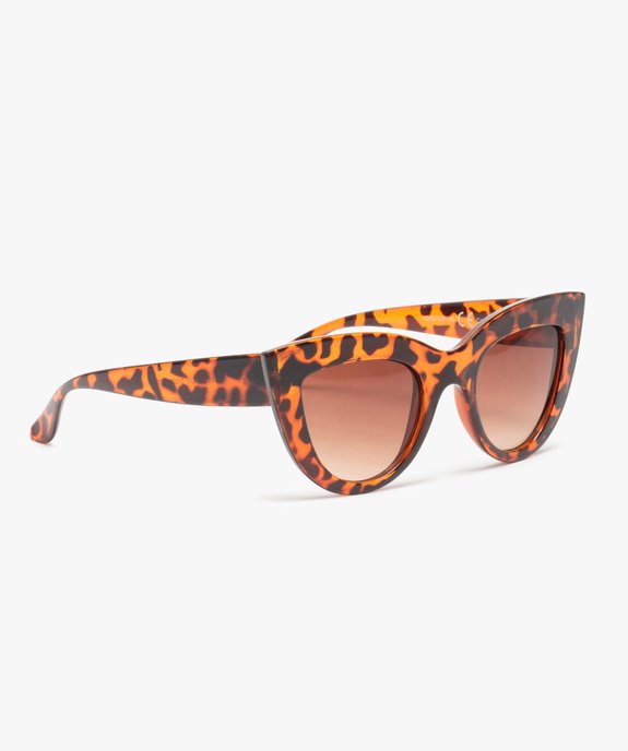 Lunettes de soleil pour femme forme papillon à grosse monture vue1 - GEMO (ACCESS) - GEMO