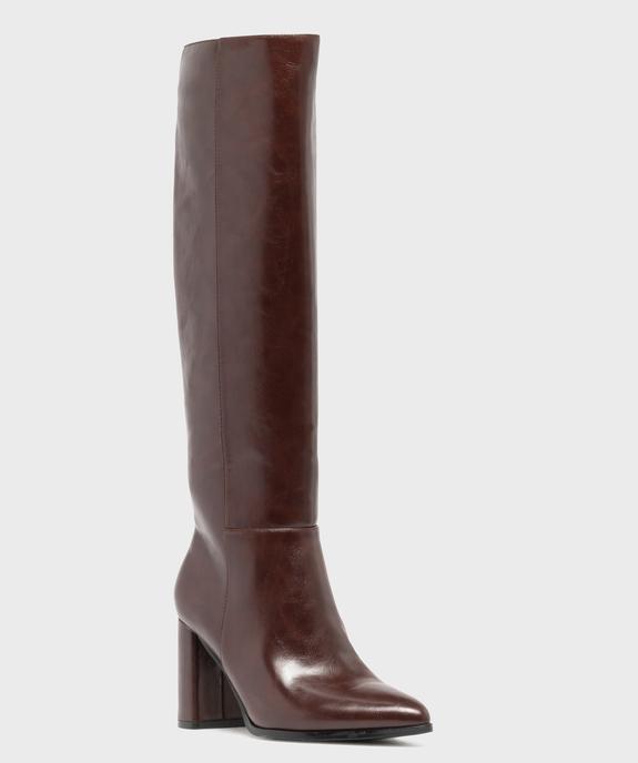Bottes à haut talon et bout pointu femme vue2 - FOLLOW ME G4G - GEMO