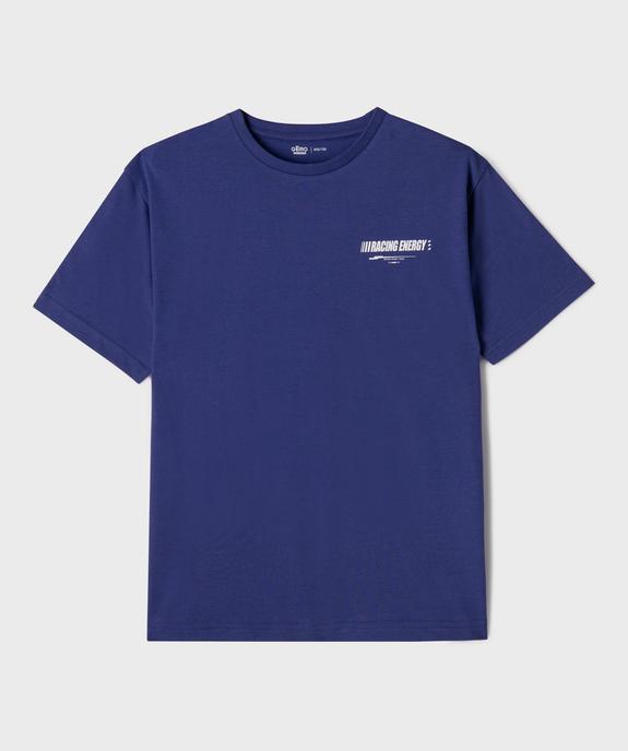 Tee-shirt manches courtes oversize avec motif Formule 1 garçon vue1 - GEMO 4G GARCON - GEMO