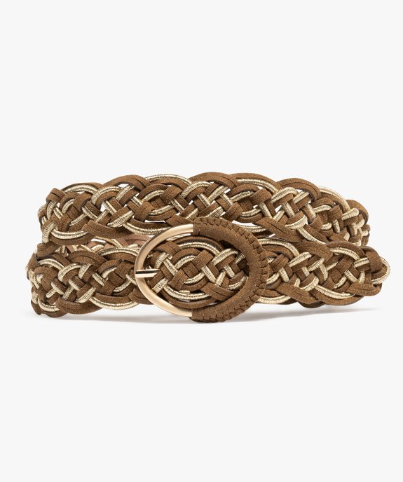 Ceinture tressée avec fil scintillant femme vue1 - GEMO (ACCESS) - GEMO