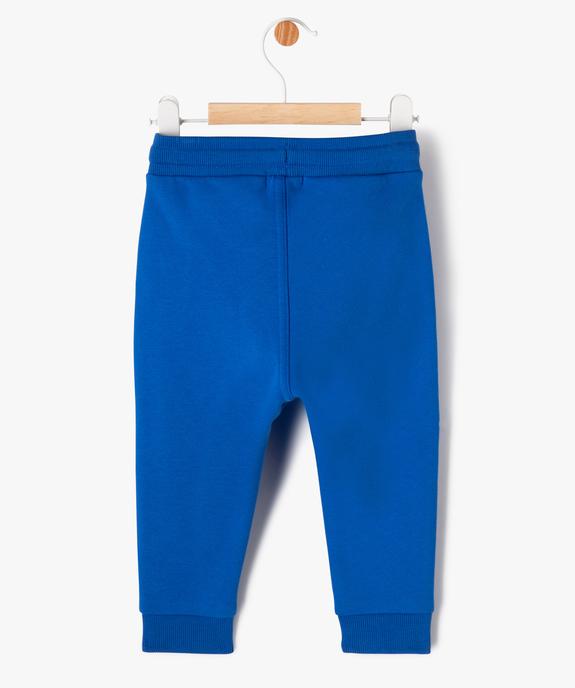 Pantalon de jogging avec ceinture bord-côte bébé garçon vue3 - GEMO 4G BEBE - GEMO