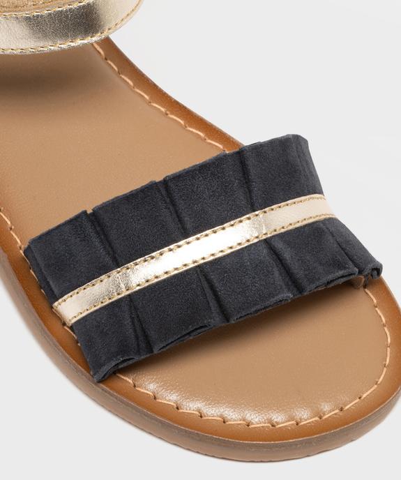 Sandales en cuir suédé et plissé fille - Lovely Wings vue6 - LOVELY WINGS GEMO FOR GOOD - GEMO