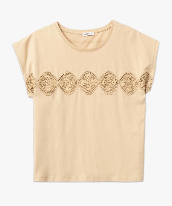 Tee-shirt sans manches avec bande brodée femme vue4 - GEMO(FEMME PAP) - GEMO