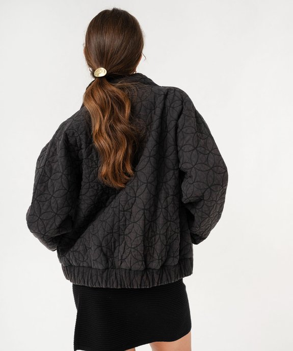 Veste matelassée en coton coupe oversize femme vue3 - GEMO(FEMME PAP) - GEMO