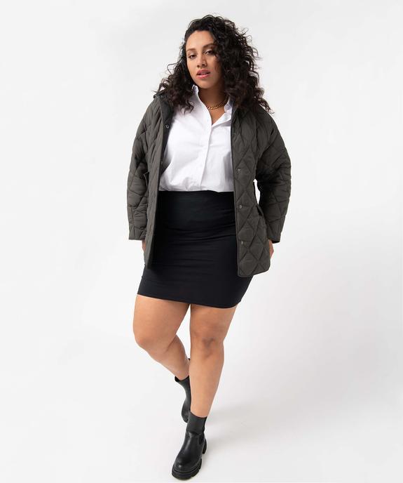 Jupe femme grande taille coupe droite en maille extensible vue5 - GEMO (G TAILLE) - GEMO