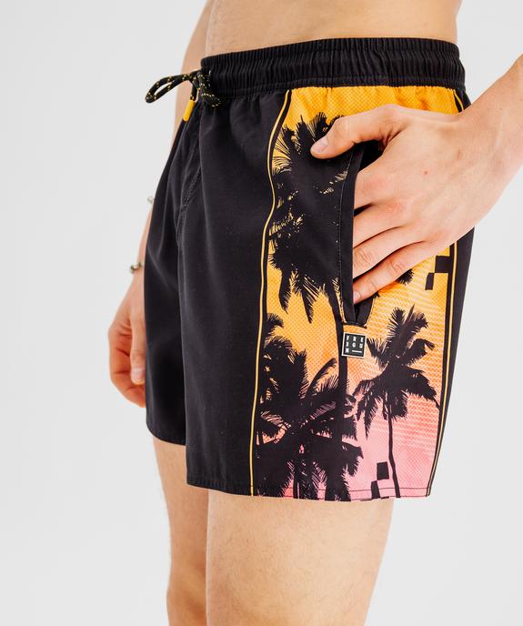 Short de bain à motif palmiers homme - Freegun vue2 - FREEGUN - GEMO