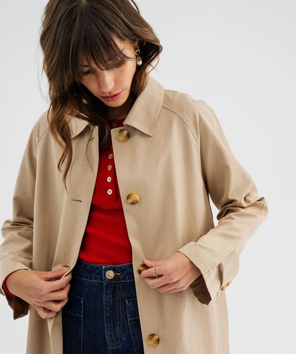Trench droit femme - LuluCastagnette vue4 - LULUCASTAGNETTE - GEMO