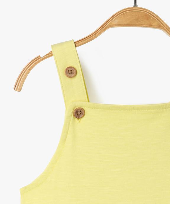 Salopette courte bébé garçon en jersey de coton vue3 - GEMO 4G BEBE - GEMO