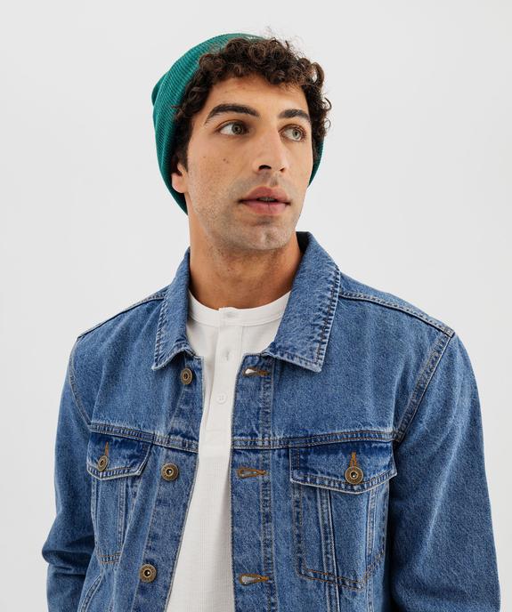 Veste en jean coupe droite homme vue2 - GEMO 4G HOMME - GEMO