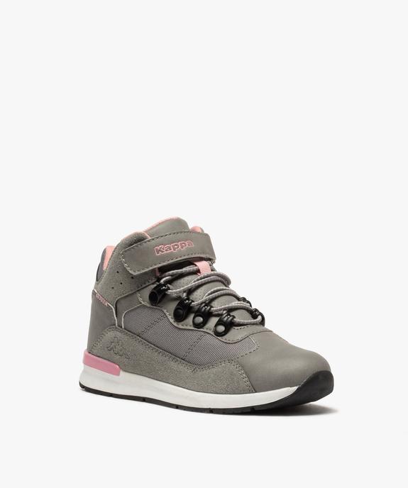 Baskets fille mid-cut à lacets et scratch – Kappa Kensington vue2 - KAPPA - GEMO