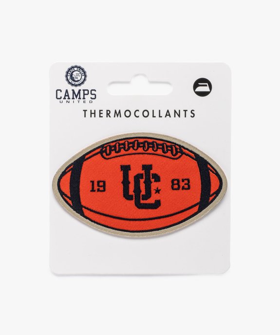 Patch thermocollant ballon de football américain petit format - Camps United vue2 - CAMPS - GEMO