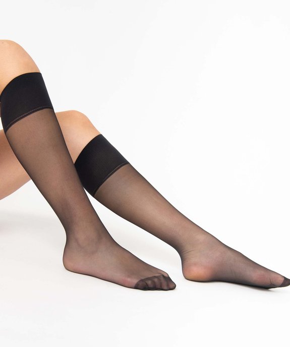 Mi-bas femme transparents (lot de 4) - Dim Beauty Resist vue3 - DIM - GEMO