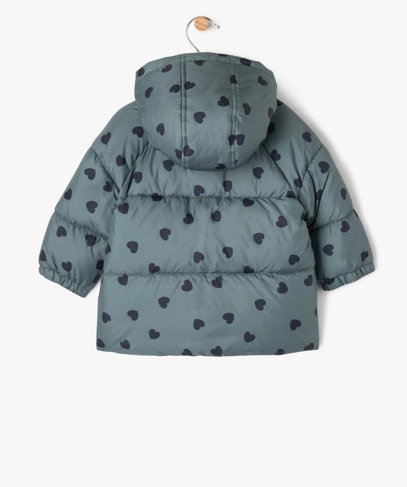 Doudoune matelassée à motifs bébé fille vue5 - GEMO 4G BEBE - GEMO