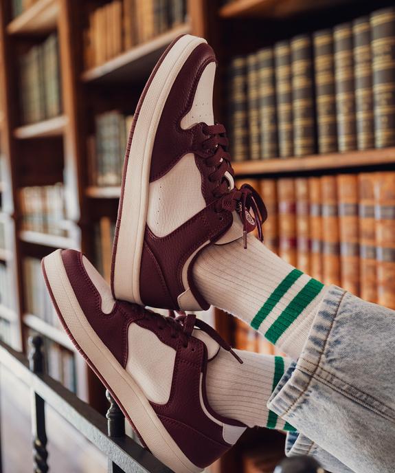 Baskets basses bicolores et grainées femme - Camps United vue1 - CAMPS GEMO FOR GOOD - GEMO