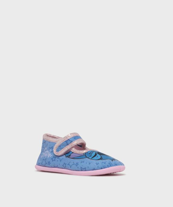 Chaussons en textile à motif Stitch fille - Disney vue2 - LILO & STITCH - GEMO