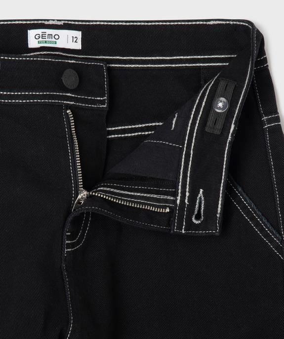 Bermuda skater avec taille ajustable garçon vue3 - GEMO (JUNIOR) - GEMO