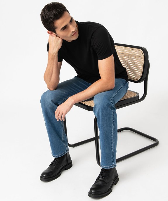 Tee-shirt à manches courtes et col rond homme vue5 - GEMO 4G HOMME - GEMO
