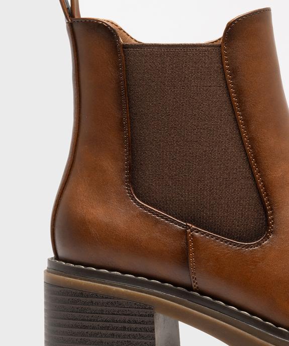 Chelsea boots à semelle crantée femme - 5 Miles vue6 - 5 MILES GEMO FOR GOOD - GEMO