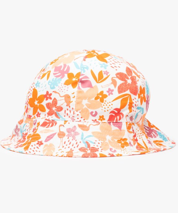 Bob bébé fille en toile légère imprimé tropical vue1 - GEMO(BEBE DEBT) - GEMO