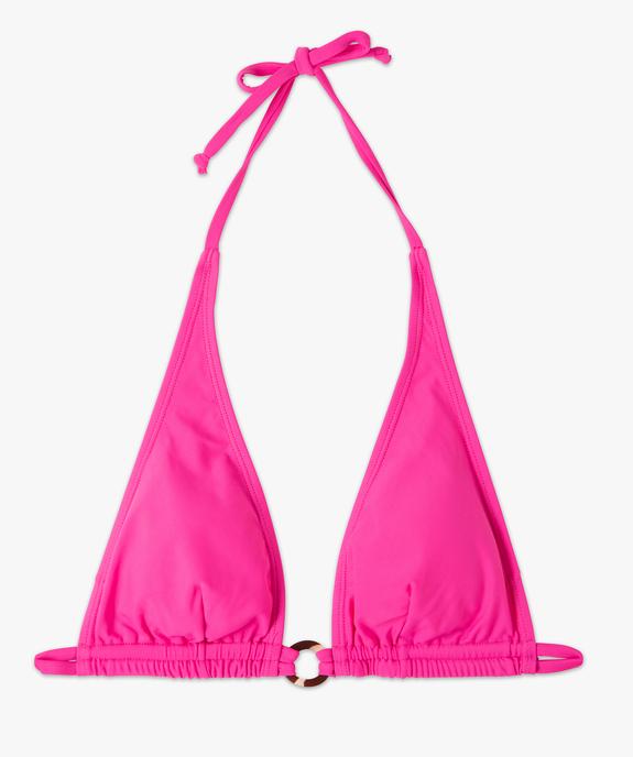 Haut de maillot de bain femme forme triangle vue4 - GEMO 4G FEMME - GEMO
