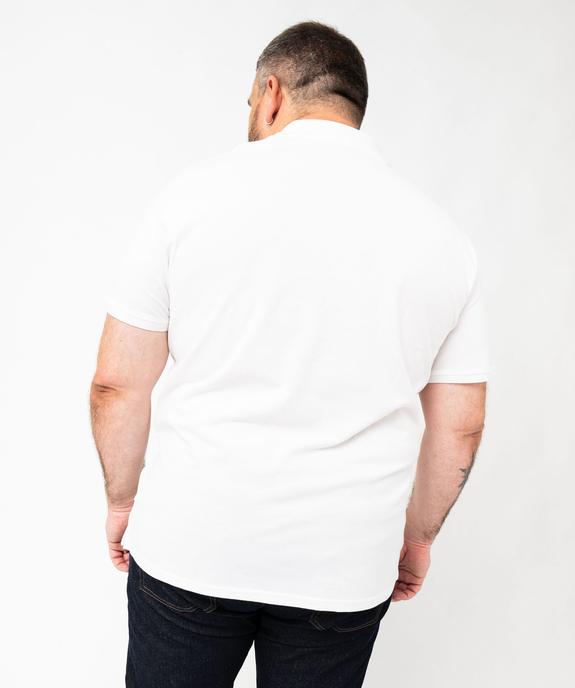Polo à manches courtes en maille piquée homme vue6 - GEMO 4G HOMME - GEMO