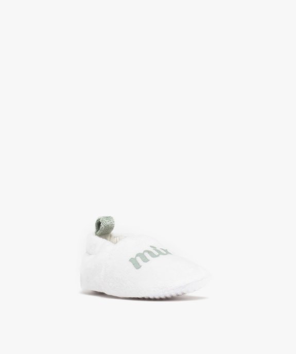 Chaussons de naissance en velours bébé vue2 - LITTLE LOVE GEMO FOR GOOD - GEMO