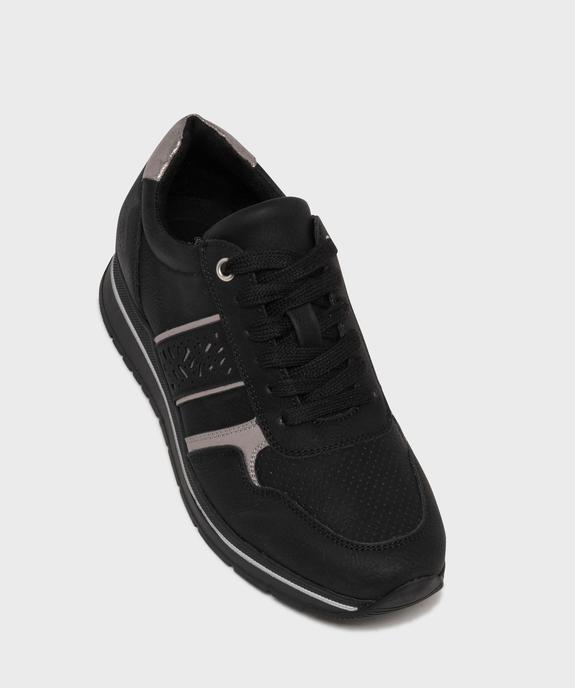 Baskets à lacets avec talon compensé femme - Valentina Baldano vue5 - VALENTINA BALDA - GEMO