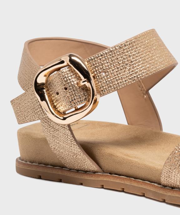 Sandales plates à brides métallisées femme - Valentina Baldano vue6 - VALENTINA BALDA - GEMO