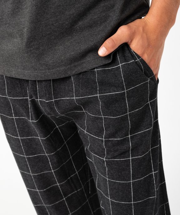 Pantalon de pyjama en jersey à taille élastique homme vue4 - GEMO(HOMWR HOM) - GEMO