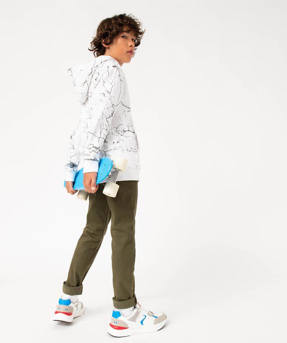 Pantalon en coton stretch coupe slim 5 poches garçon vue1 - GEMO 4G GARCON - GEMO