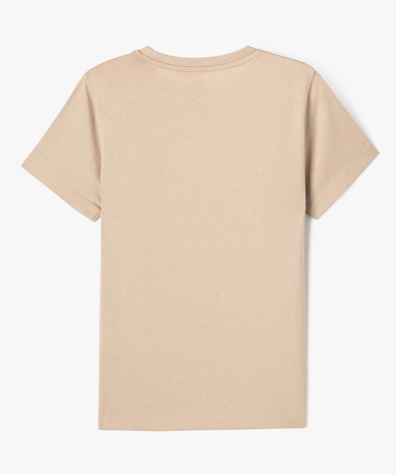 Tee-shirt manches courtes avec motif tigre garçon - Camps United vue4 - CAMPS GEMO FOR GOOD - GEMO
