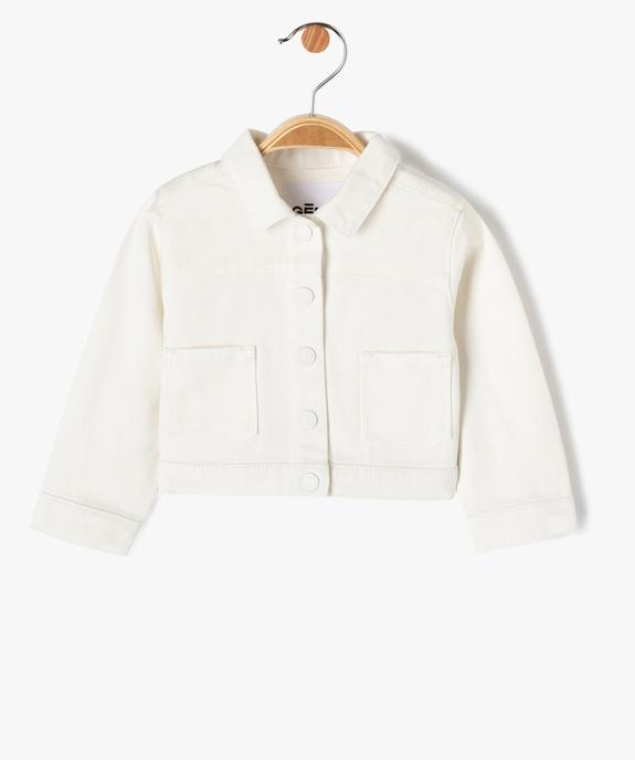 Veste denim coupe courte bébé fille vue1 - GEMO 4G BEBE - GEMO